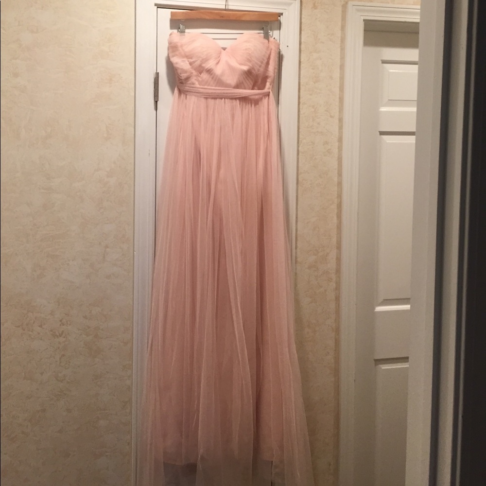 Jenny Yoo blush maxi dress